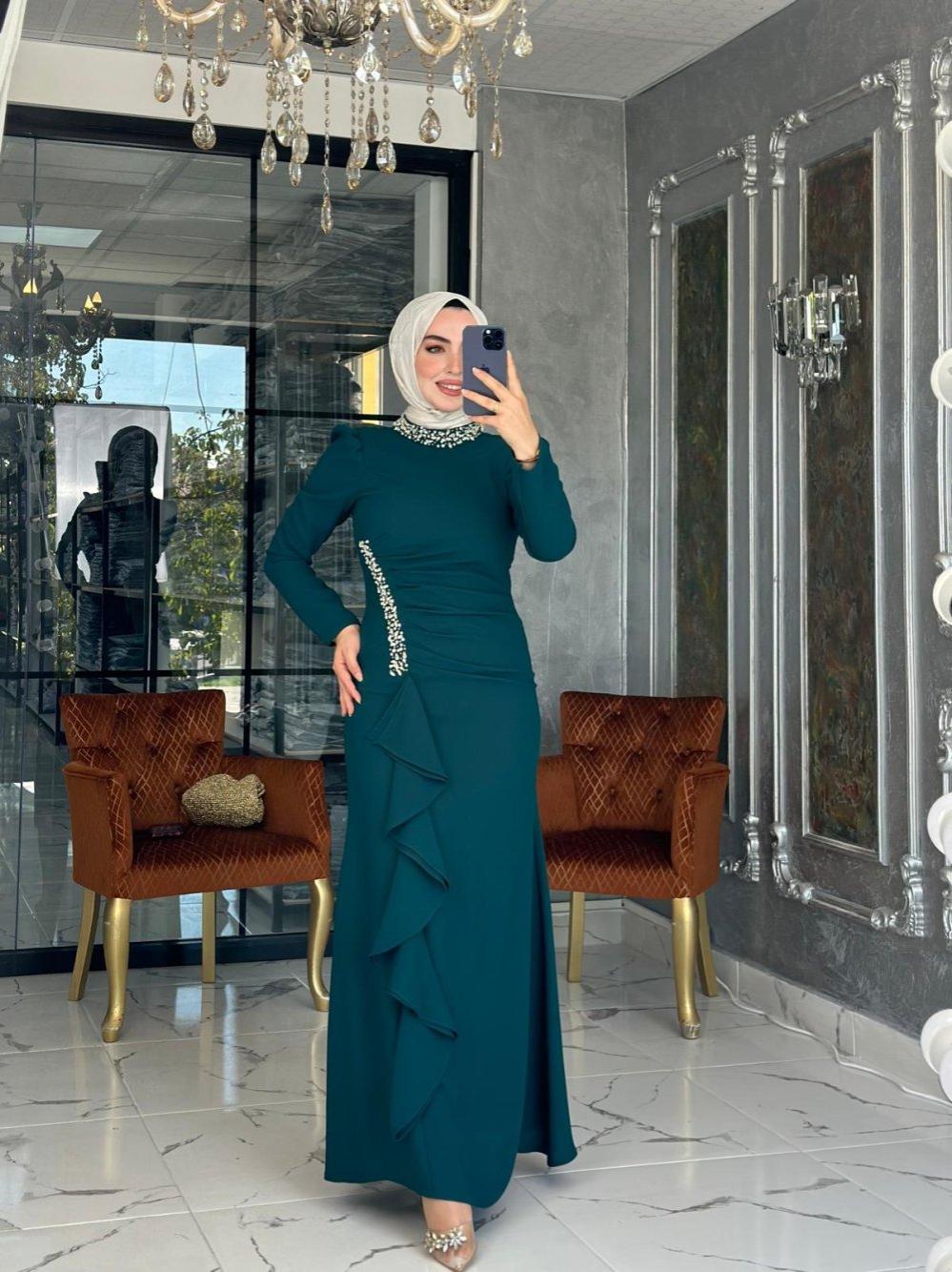 Mabel Krep Elbise